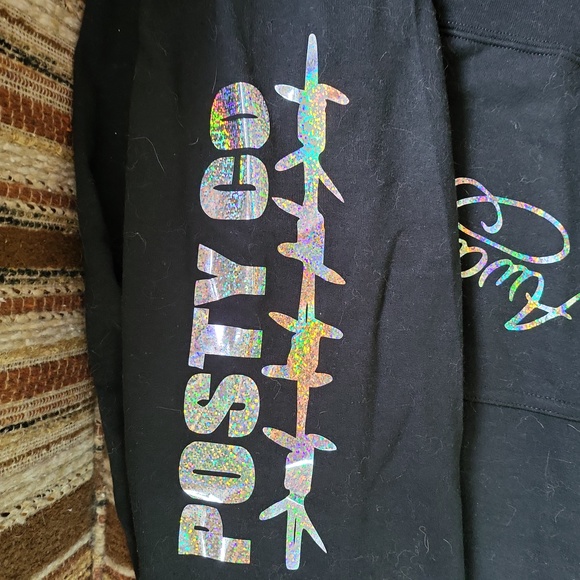 POST MALONE HANDMADE HOODIE SWEATSHIRT 2XL UNISEX. ALWAYS TIRED*SUNFLOWER - Picture 8 of 10